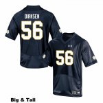 Notre Dame Fighting Irish Men's John Dirksen #56 Navy Under Armour Authentic Stitched Big & Tall College NCAA Football Jersey HDI6199JO